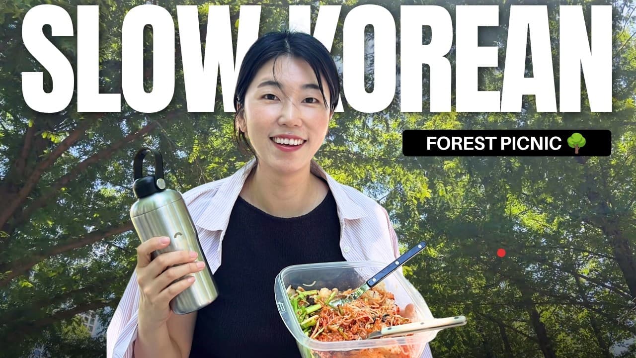 If You're a BEGINNER, WATCH THIS! | Comprehensible Korean Input at a Forest Picnic