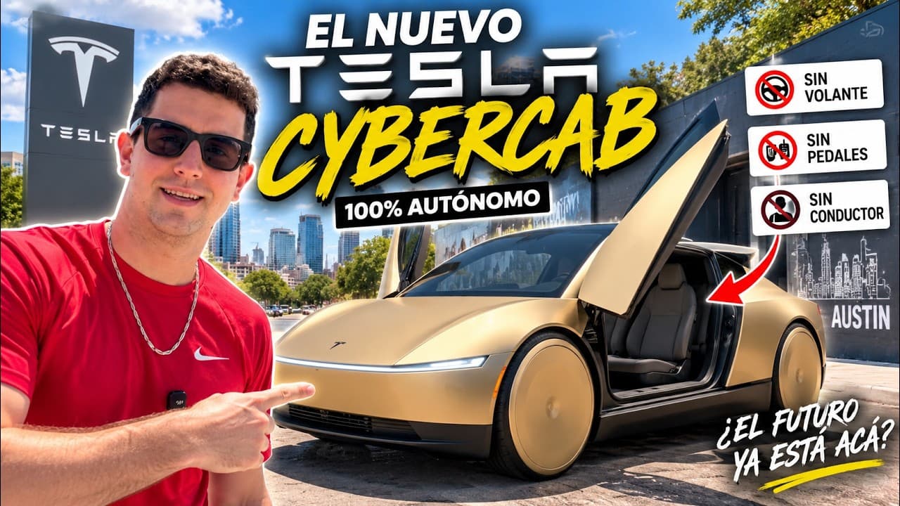 ME SUBÍ al TESLA CYBERCAB en AUSTIN 🤯 esto es lo que NADIE te está contando