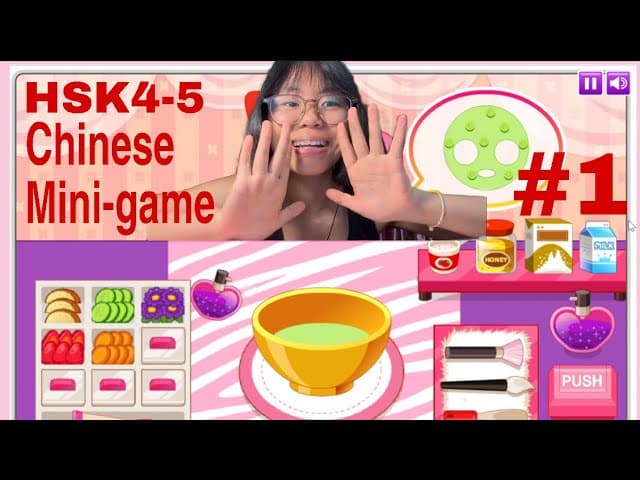 【HSK4-5】玩中文小游戏：朱迪的美容店！👀 (Eng Sub & Pinyin) | Judy's Beauty Salon