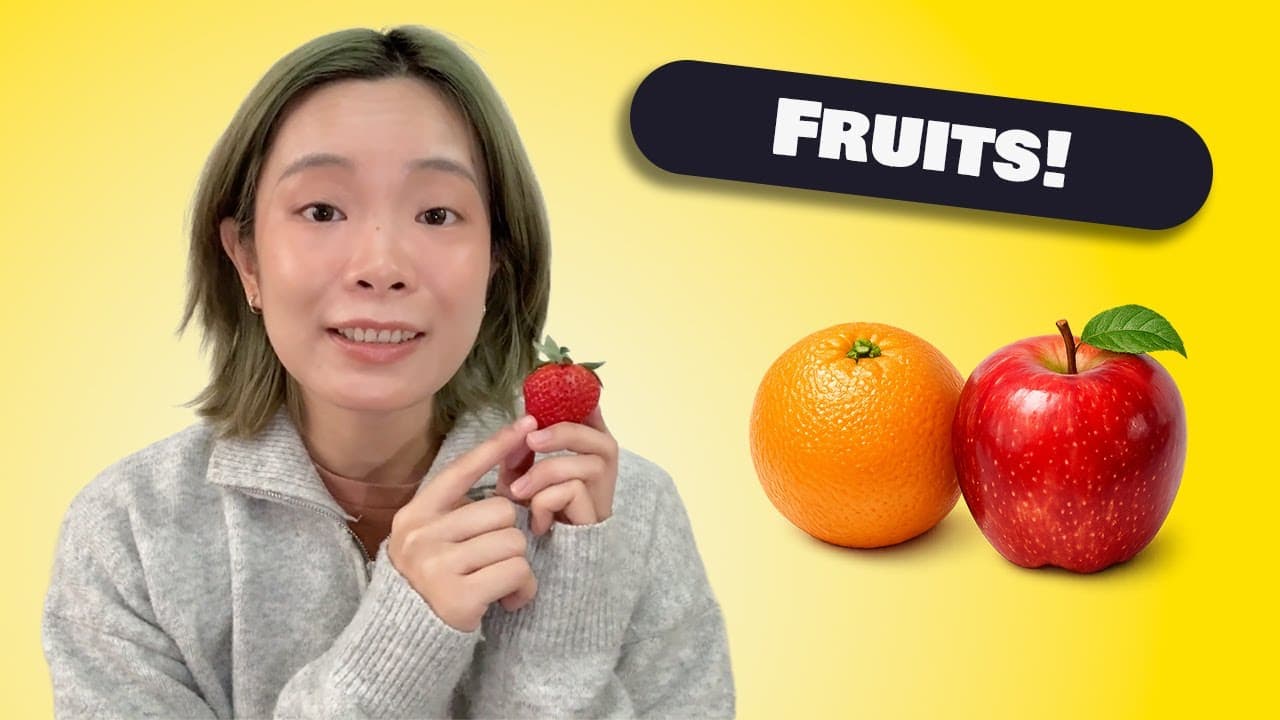 Chinese Comprehensible Input: Fruits 🍎🍊🍓