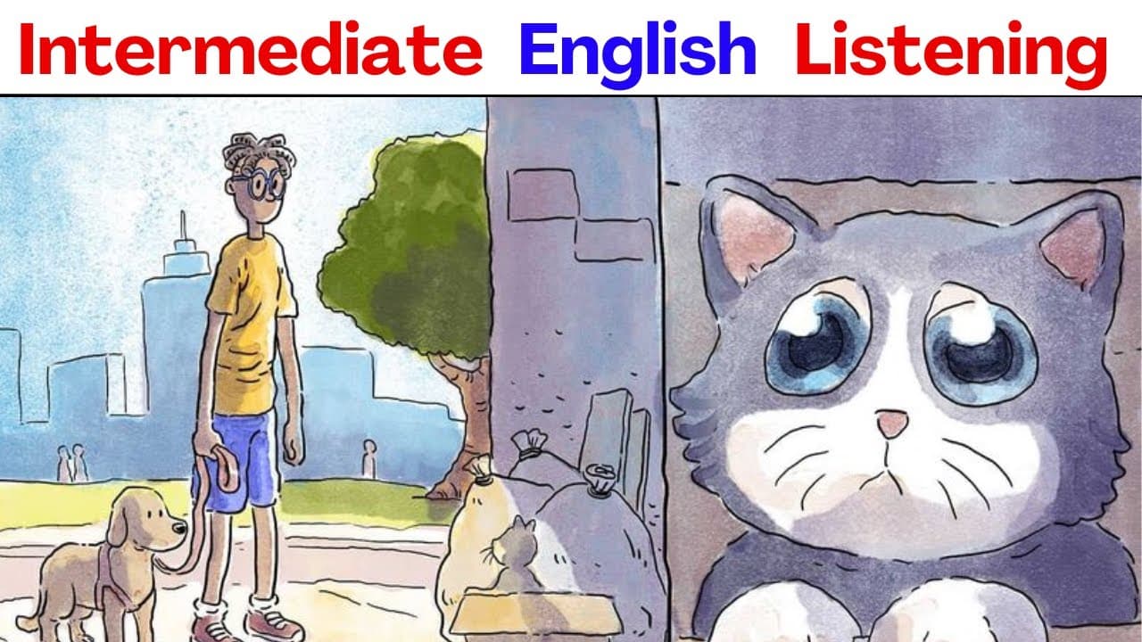 Learn English With Stories - The Abandoned Cat! (Comprehensible Input) B1