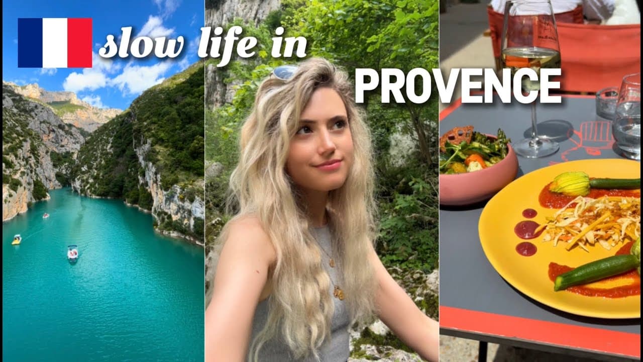 A weekend in Provence 🇫🇷 | French Vlog with Subtitles – Gorges du Verdon, food & Pont d'Avignon