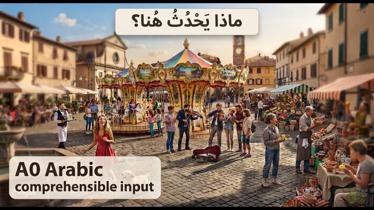 What's Happening in The Picture? #1 (A0 Comprehensible Arabic)