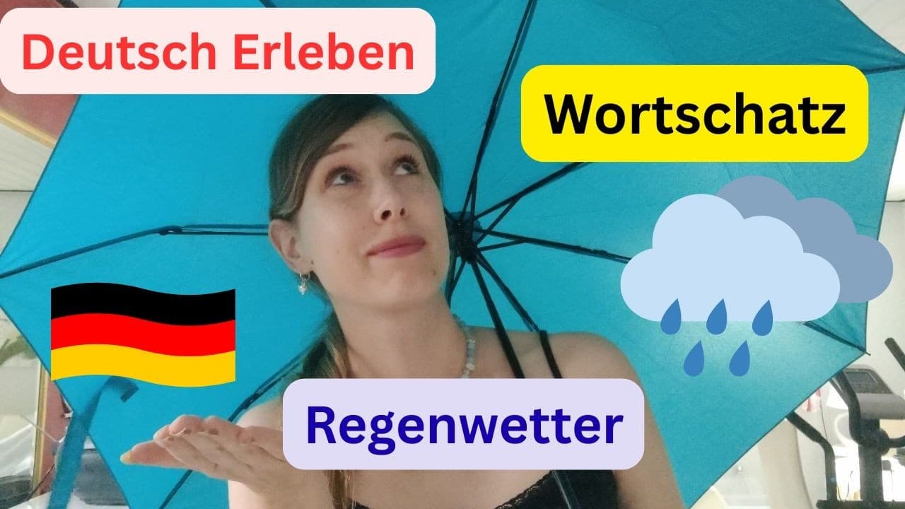 Deutsch Wortschatz: Regenwetter  #learngerman #deutschvokabeln