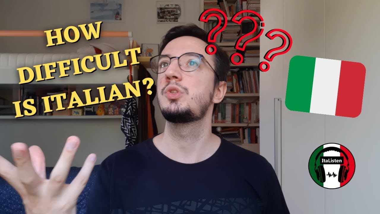 Quant'è DIFFICILE l'italiano? [sub IT/EN]