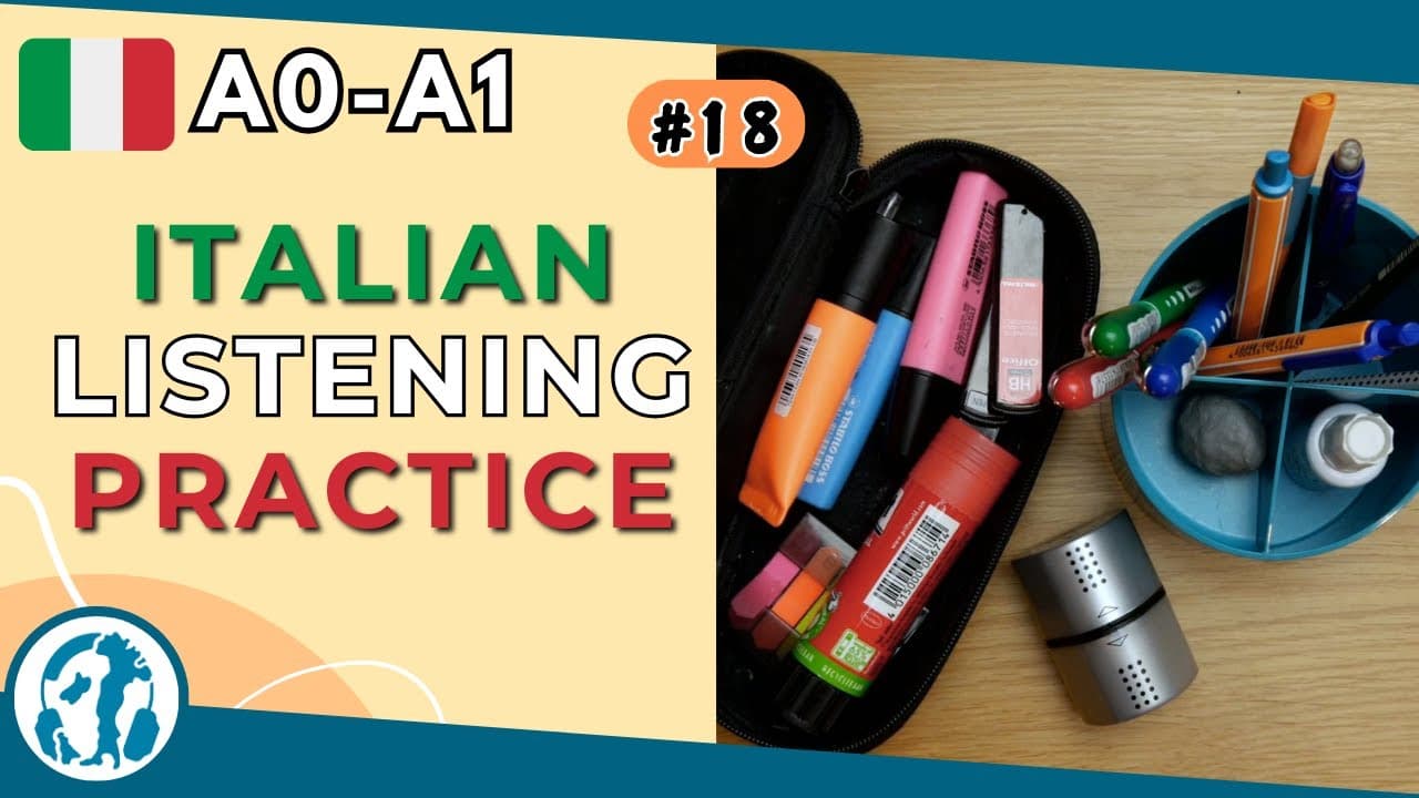 ✋🏻👁️ #18 | Pencil case (Italian for absolute beginners)