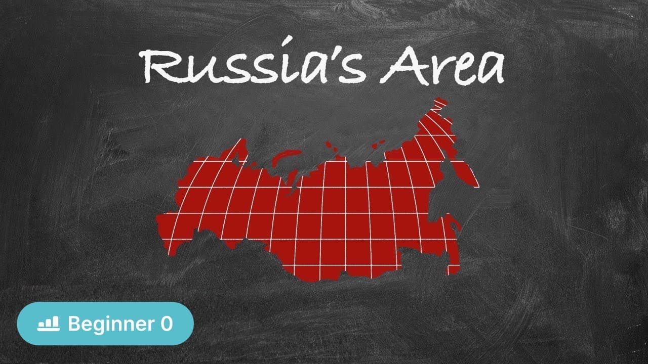 Russia’s Area Compared to World’s Biggest Countries (Russian with Natural Approach - Zero Beginners)