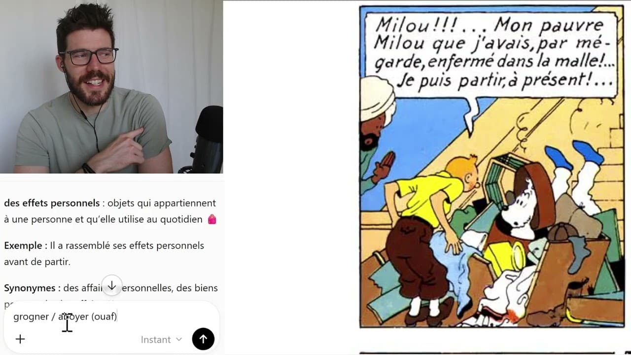 Learn French with Tintin | Le Lotus Bleu #5