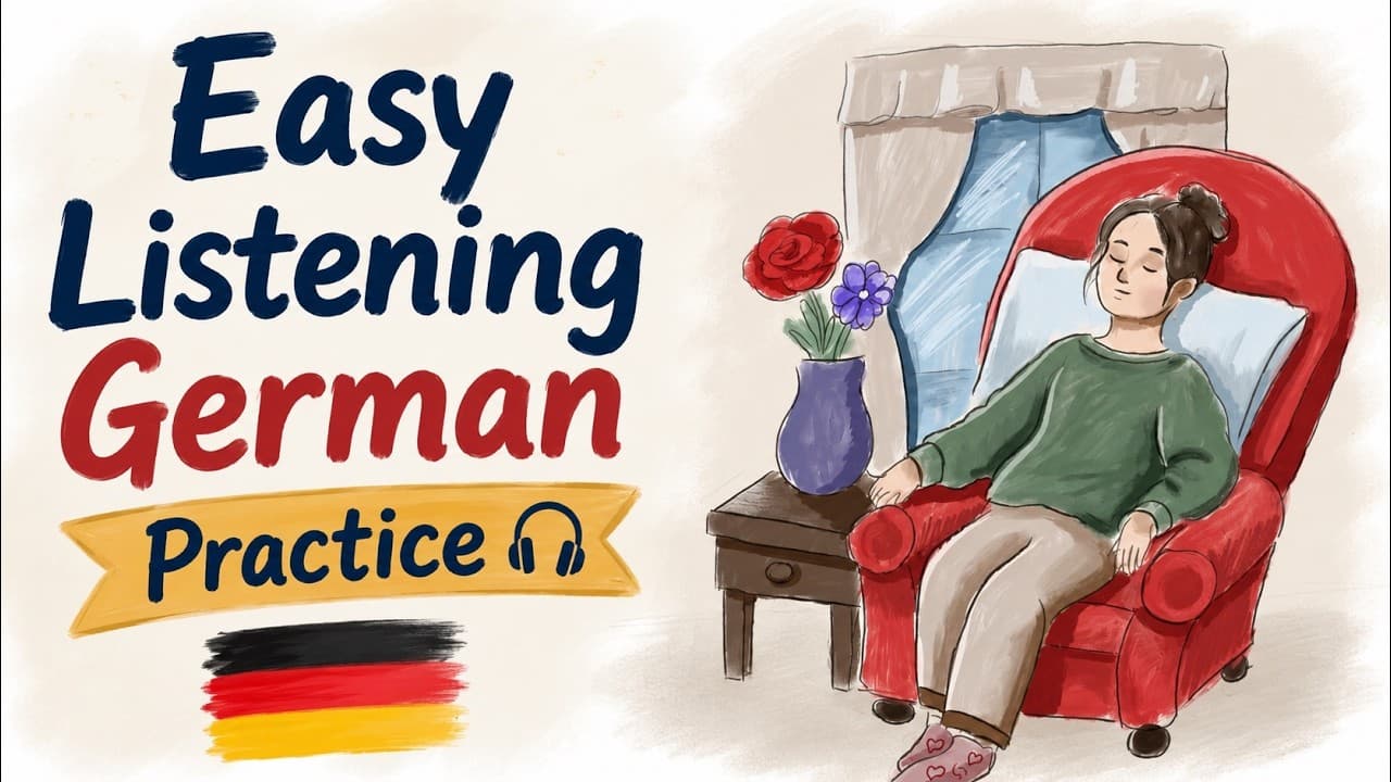 Easy listening for German beginners (learn German with pictures)