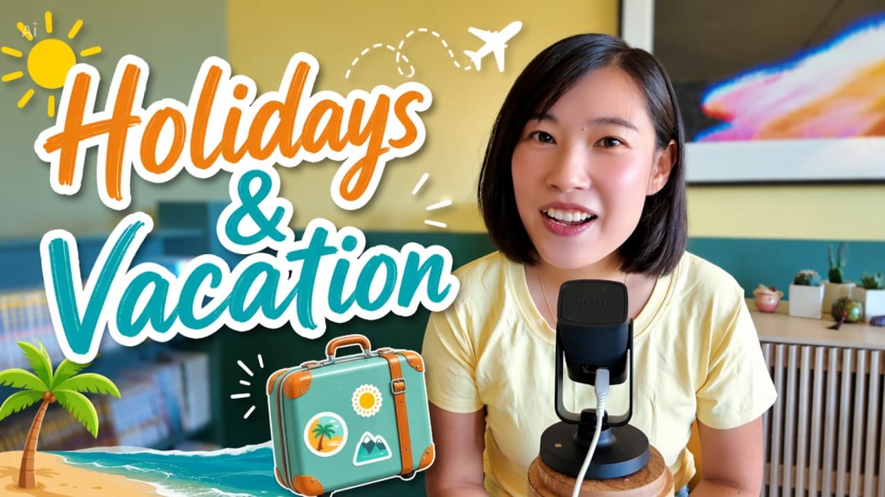 HSK 3 Chinese Listening Comprehensible Input/ Holidays and Vacations