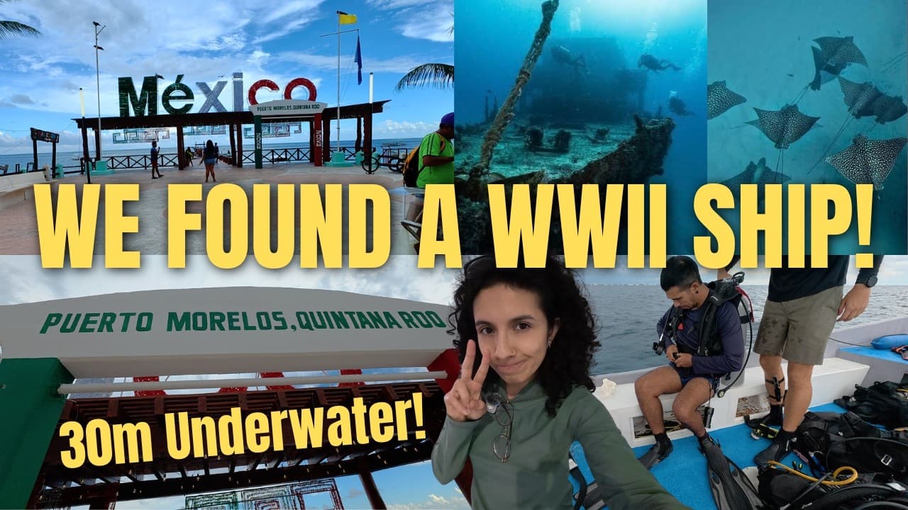 Exploring a WWII Shipwreck 30 Meters Underwater! 🚢 (Spanish Vlog)