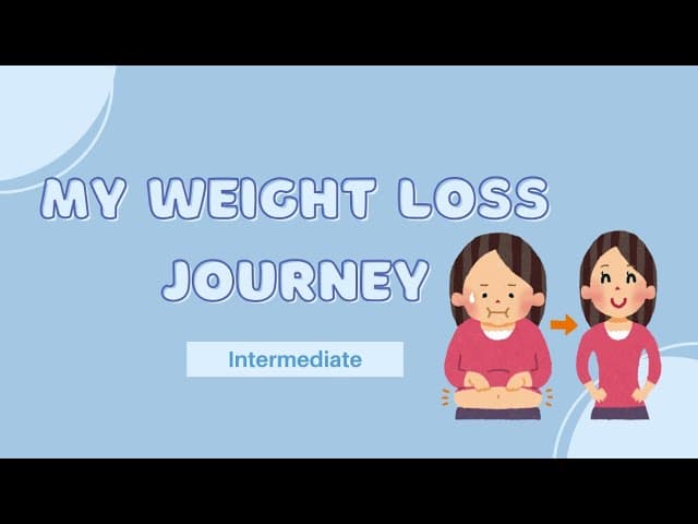My Weight Loss Journey - Lebanese Comprehensible Arabic