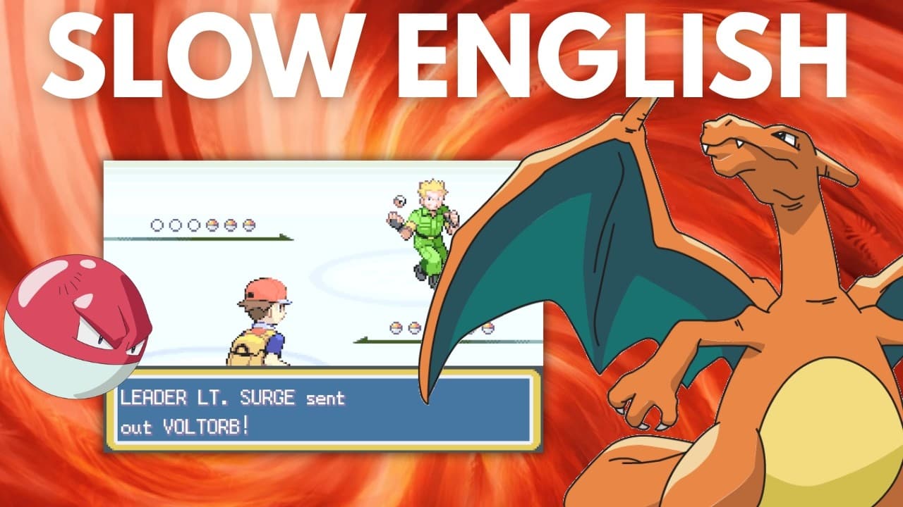 Learn English with Pokémon FireRed #6 | Lt. Surge!