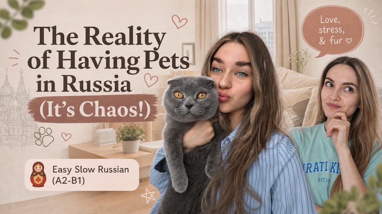 The Reality of Having Pets in Russia 🥵🐰 (It’s Chaos!) | Easy Slow Russian [A2-B1]