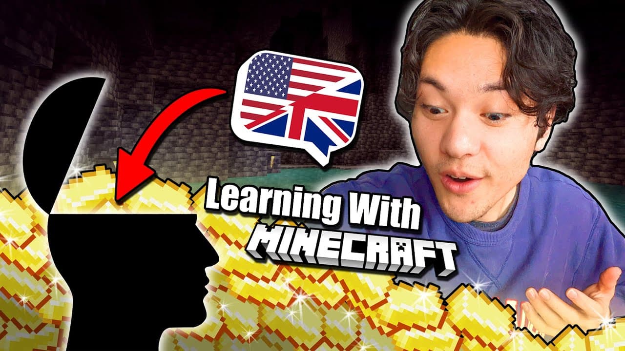 Learn English with Minecraft #3 - Striking Gold ⛏️