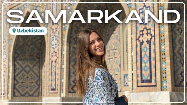 Exploring Samarkand with Agustina!