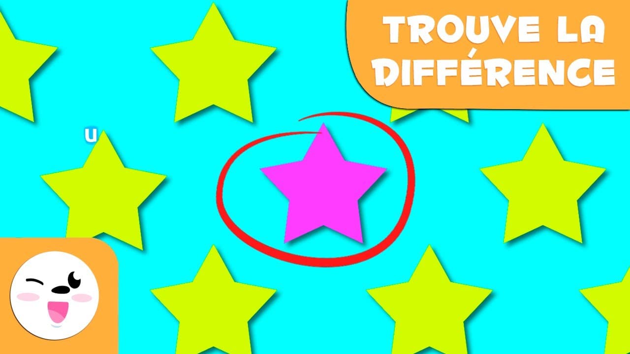 Devine quelle est la couleur différente - Attention visuelle pour les enfants - Les couleurs