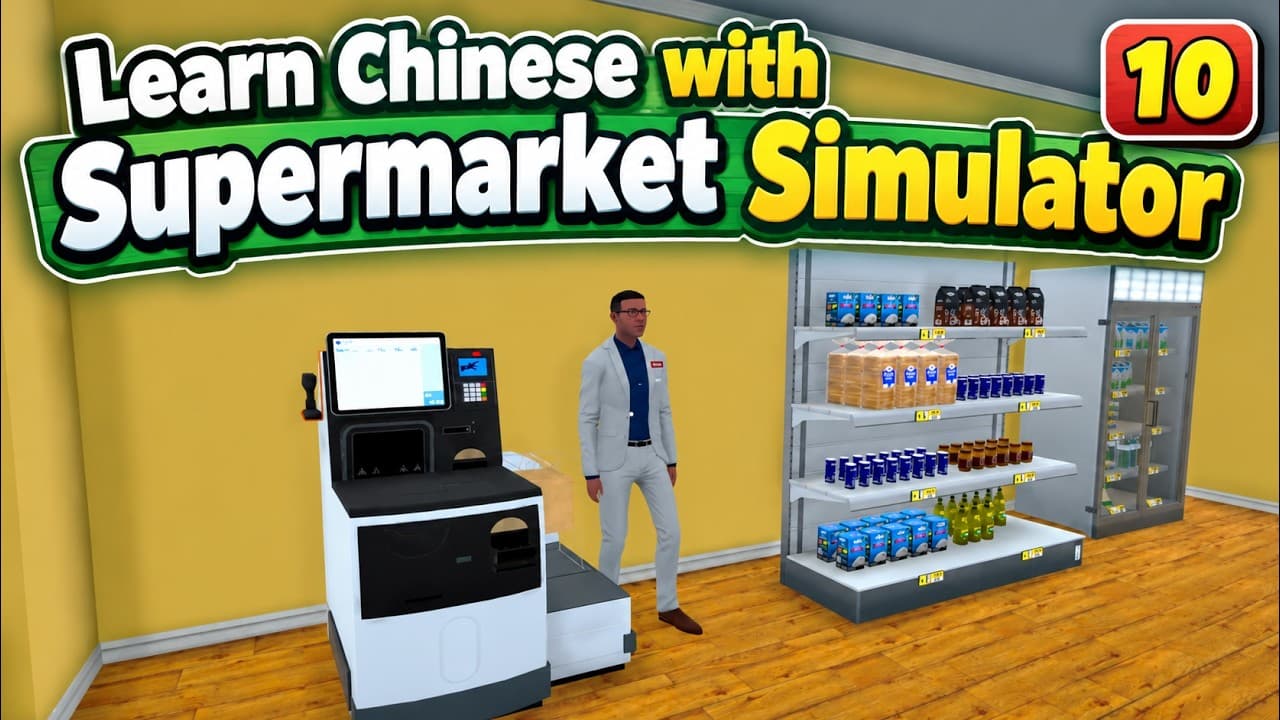 Hiring Employees to Work for Me! | Learn Chinese with Supermarket Simulator
