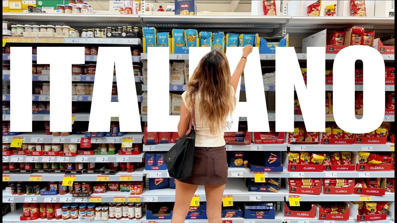 Impara l'ITALIANO al SUPERMERCATO! 🛒 - Learn Italian with Comprehensible Input