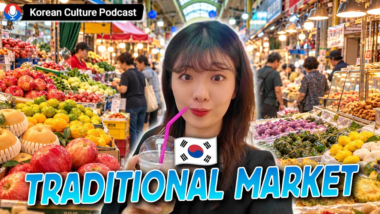 (Sub) What Do Koreans Buy Before Chuseok? Grocery Shopping at a Traditional Market | Korean Podcast