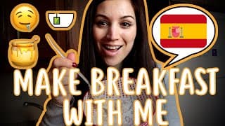 Making breakfast in my tiny kitchen