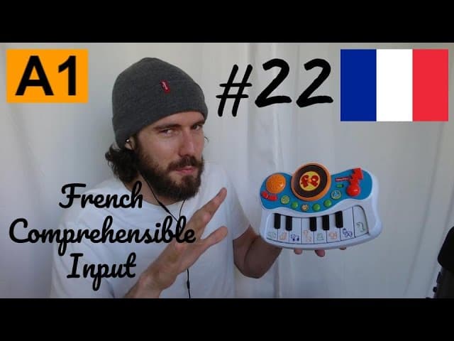 French for Beginners  -  Le piano électrique de mon fiston   A1 #22    (fr sub)