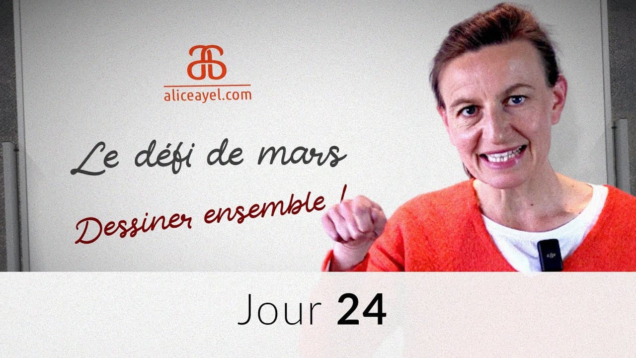 Le défi de Mars - Jour 24 : dessiner la petite fille et la datte