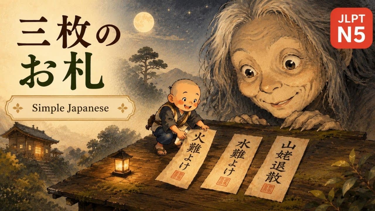 Easy Japanese Listening N5 | The Three Magic Charms
