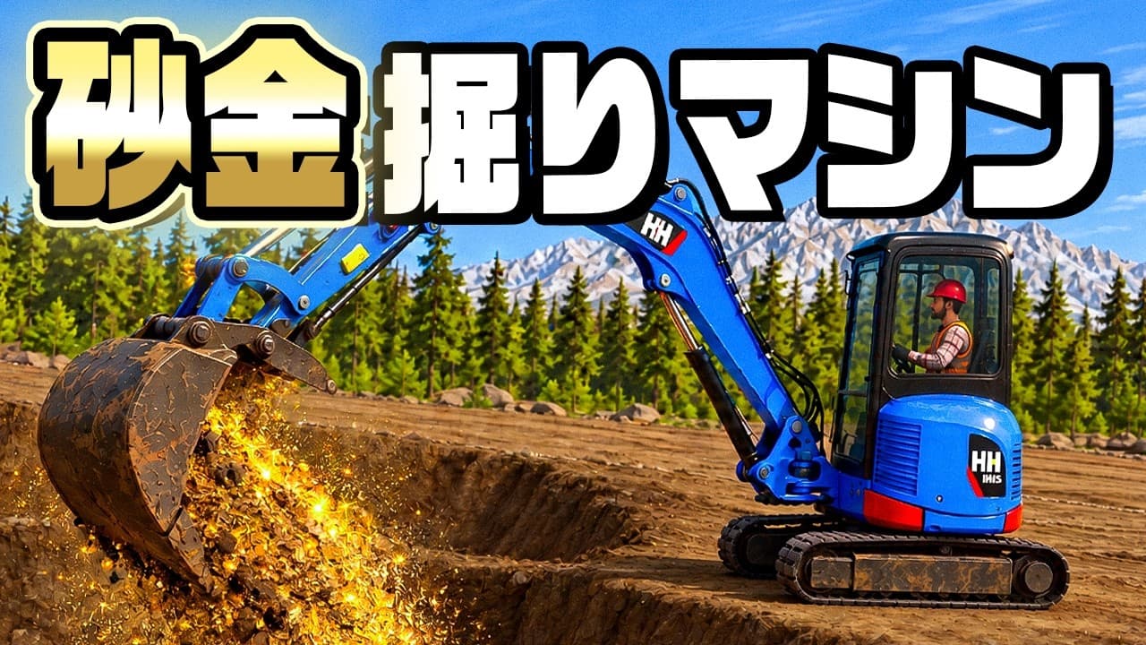 手掘りから重機に進化した金鉱山で大儲けする