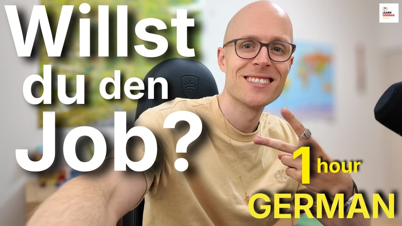German Podcast: 1 Hour Listening 1.529 Words in One Hour | Deutsch sprechen für den Job