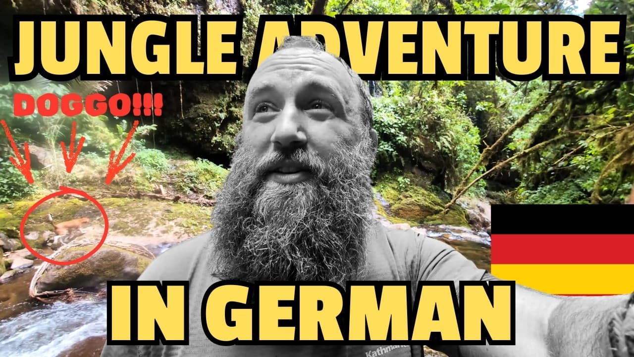 Learn German Travel Vlog: Hiking to Waterfalls in Colombia (A Dog Followed Me!)