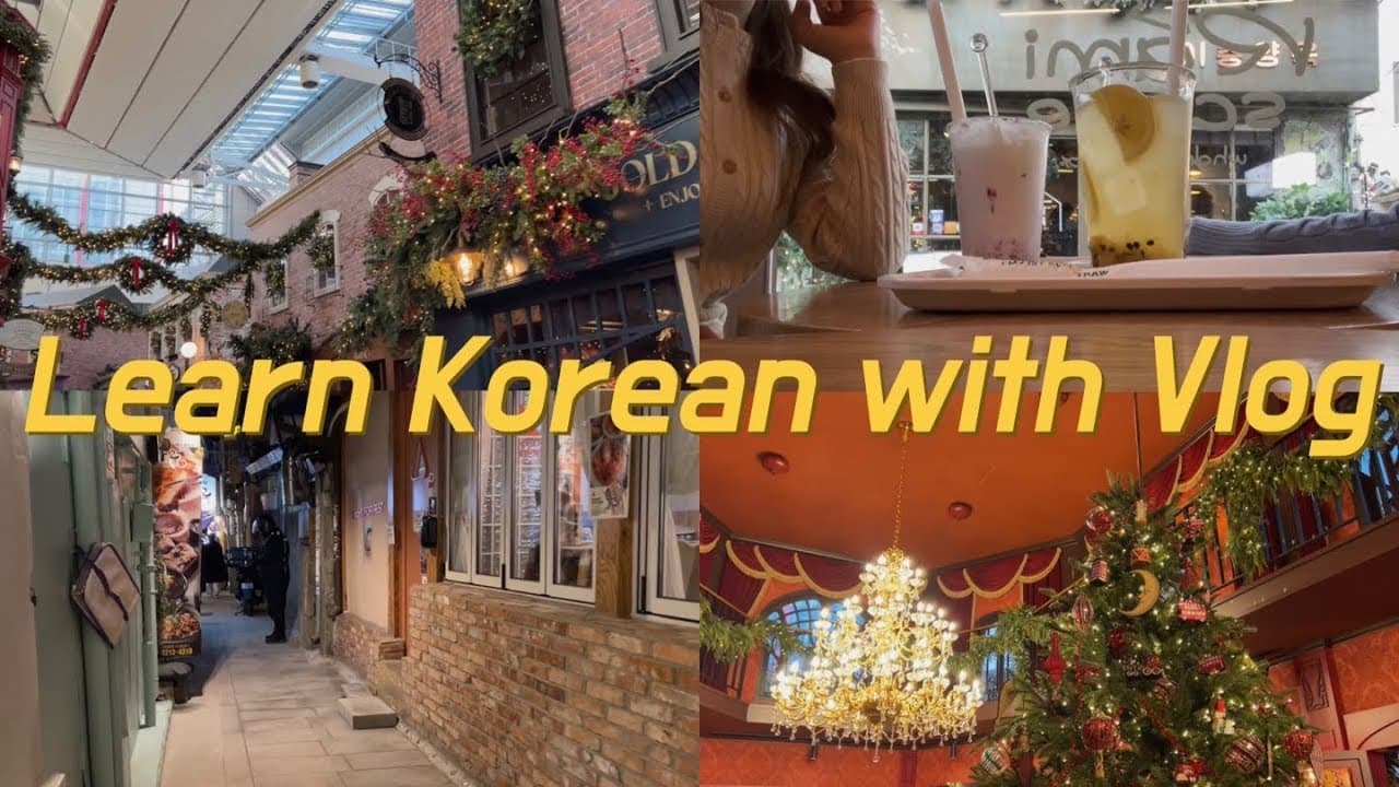 Sub) Learn Korean with Vlog Ep.9 | Christmas vlog🎄