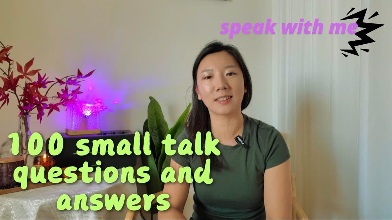 110.100 Fun Small Talk Questions | Intermediate Chinese Listening Challenge (Comprehensible input B)