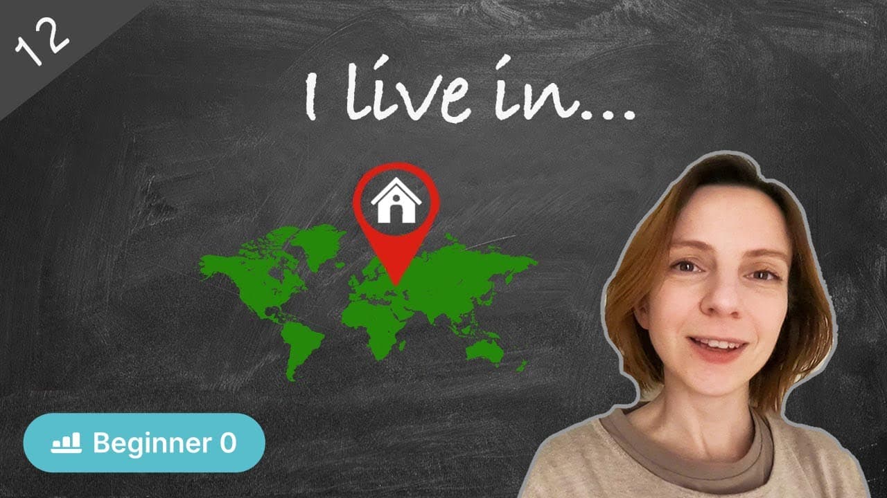 #12 I live in... (Zero Beginner - Comprehensible Russian Input - Doğal yaklaşımla Rusça)