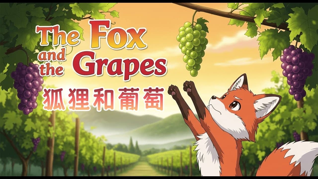 (HSK 1–2) Learn Chinese with Story: The Fox and the Grapes | 狐狸和葡萄，它最后吃到了吗？| Daily Mandarin Podcast