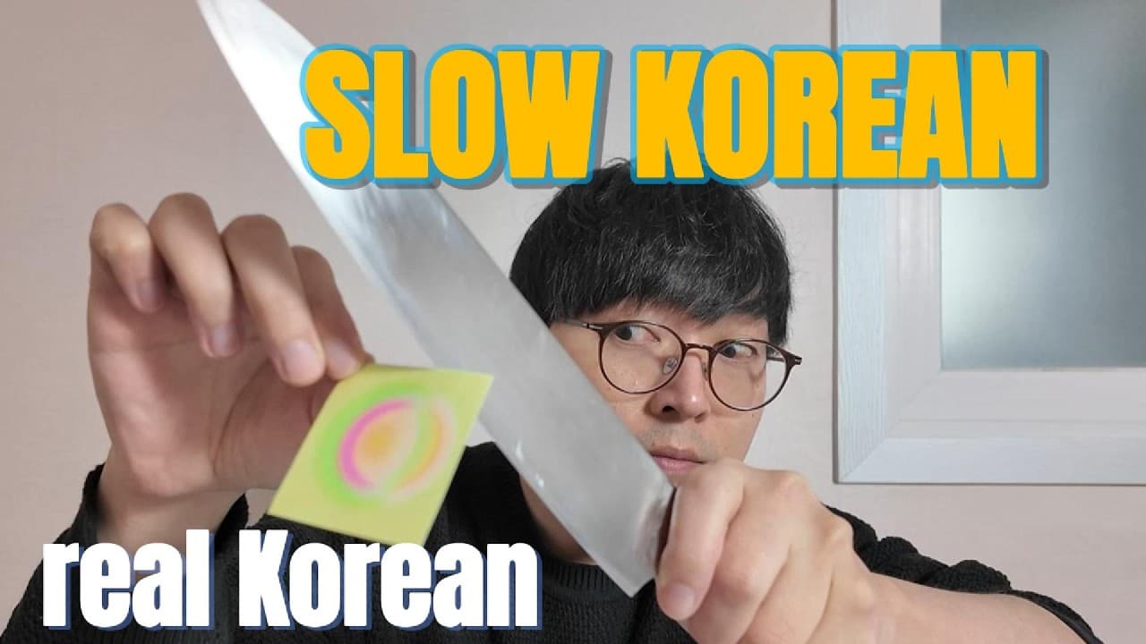 Korean BEGINNER? WATCH THIS! -BEGINNER - comprehensible input Korean