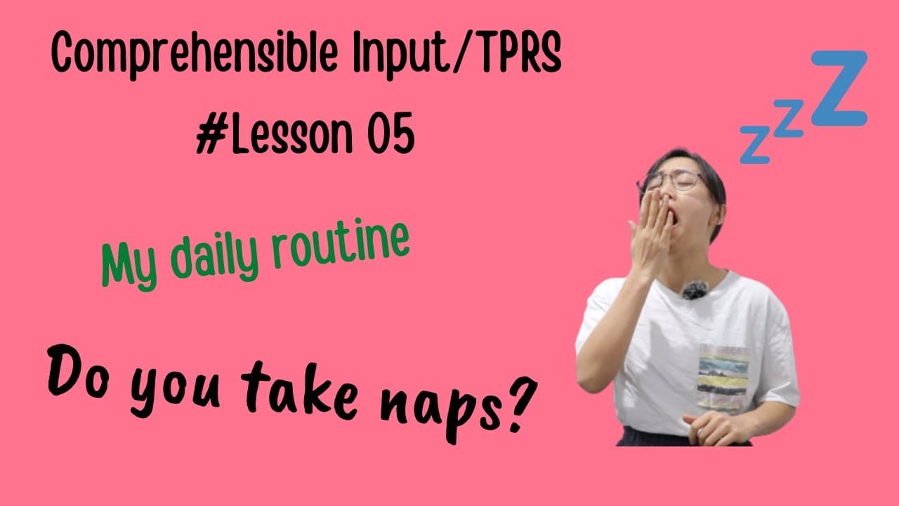 Beginner Chinese | My daily routine | napping in China | Comprehensible input | TPRS | Slow Chinese