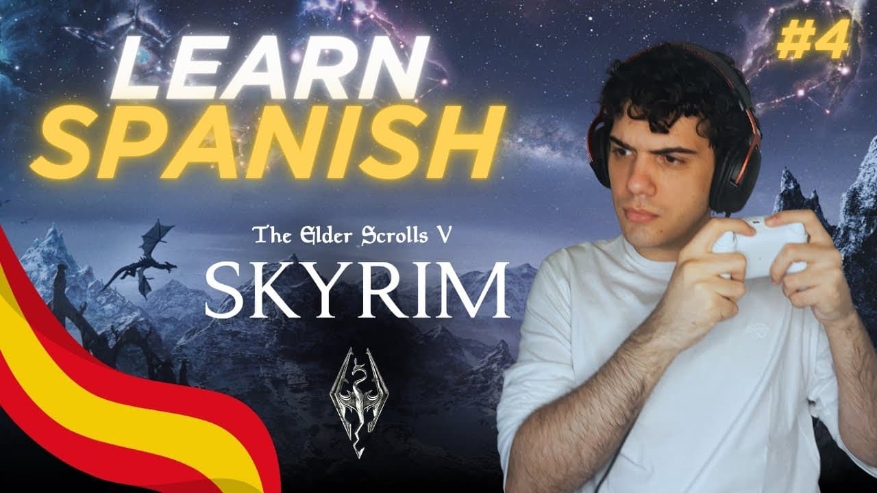 Learn Spanish With: Skyrim 🐲 | Episode 4 | Comprehensible Input Spanish Gameplay