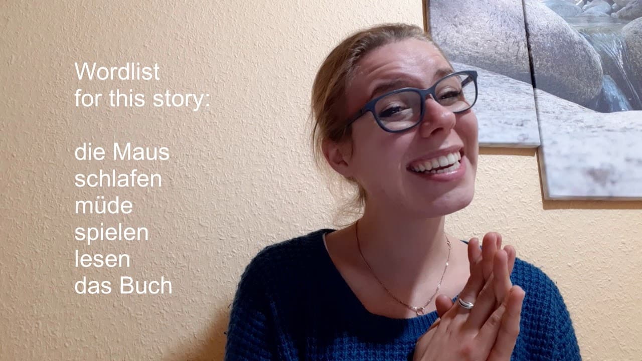 "Die kleine Maus will nicht schlafen" - Goodnight story in German - comprehensible input TPRS