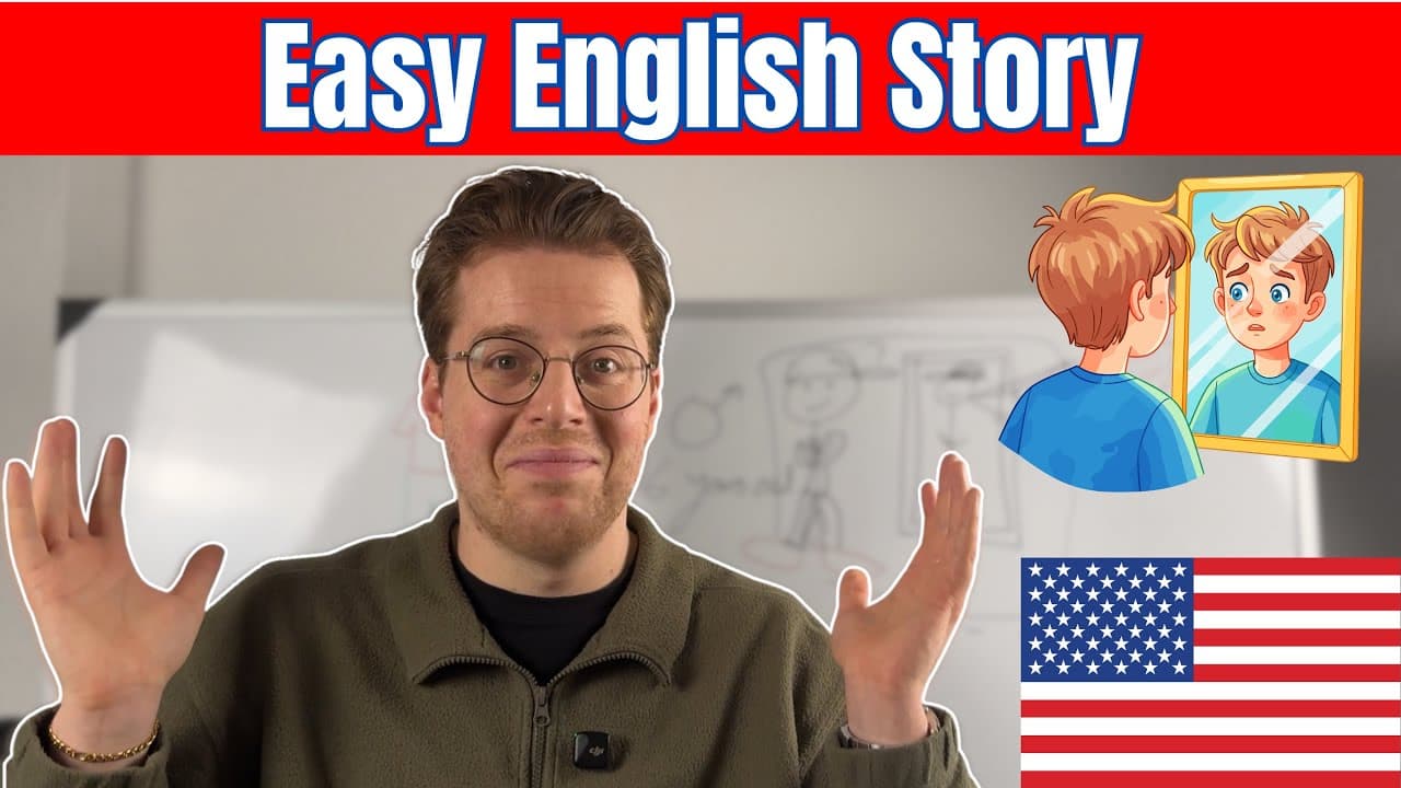 The Boy and the Mirror | Beginner English Story (Comprehensible Input)