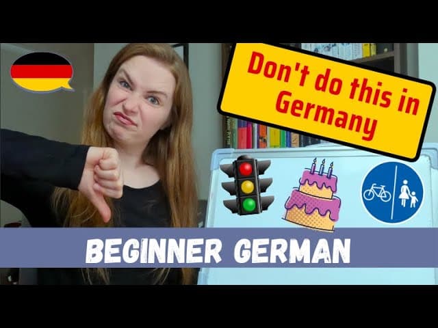 The Dos And Don'ts Of Germany│Beginner German