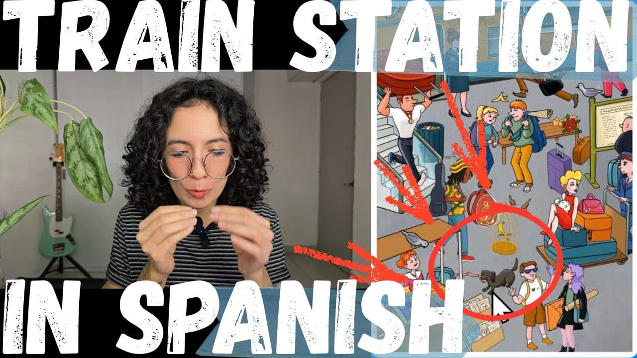 Train Station Vocabulary in Spanish 🚂 | Tracks, Luggage & Tickets (Listening Practice)