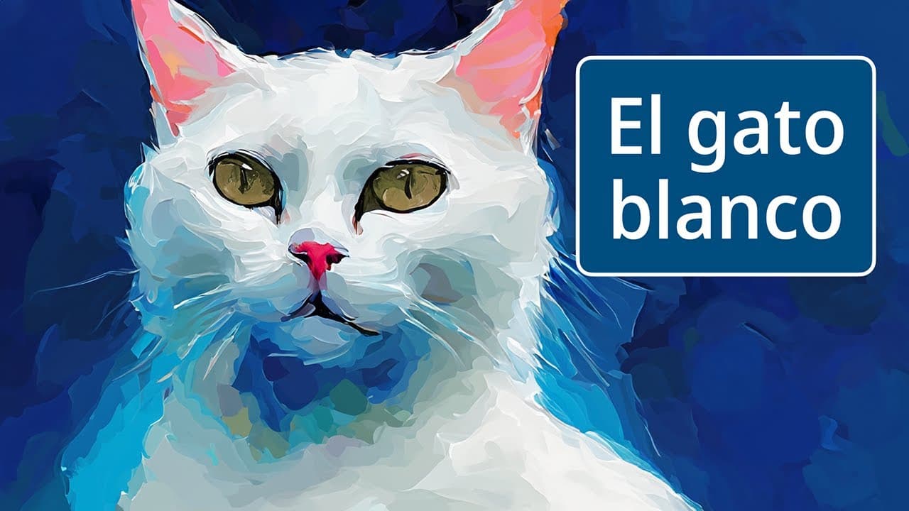 What If Cats Could Speak? | The White Cat | Short Story in Spanish (Story Only)