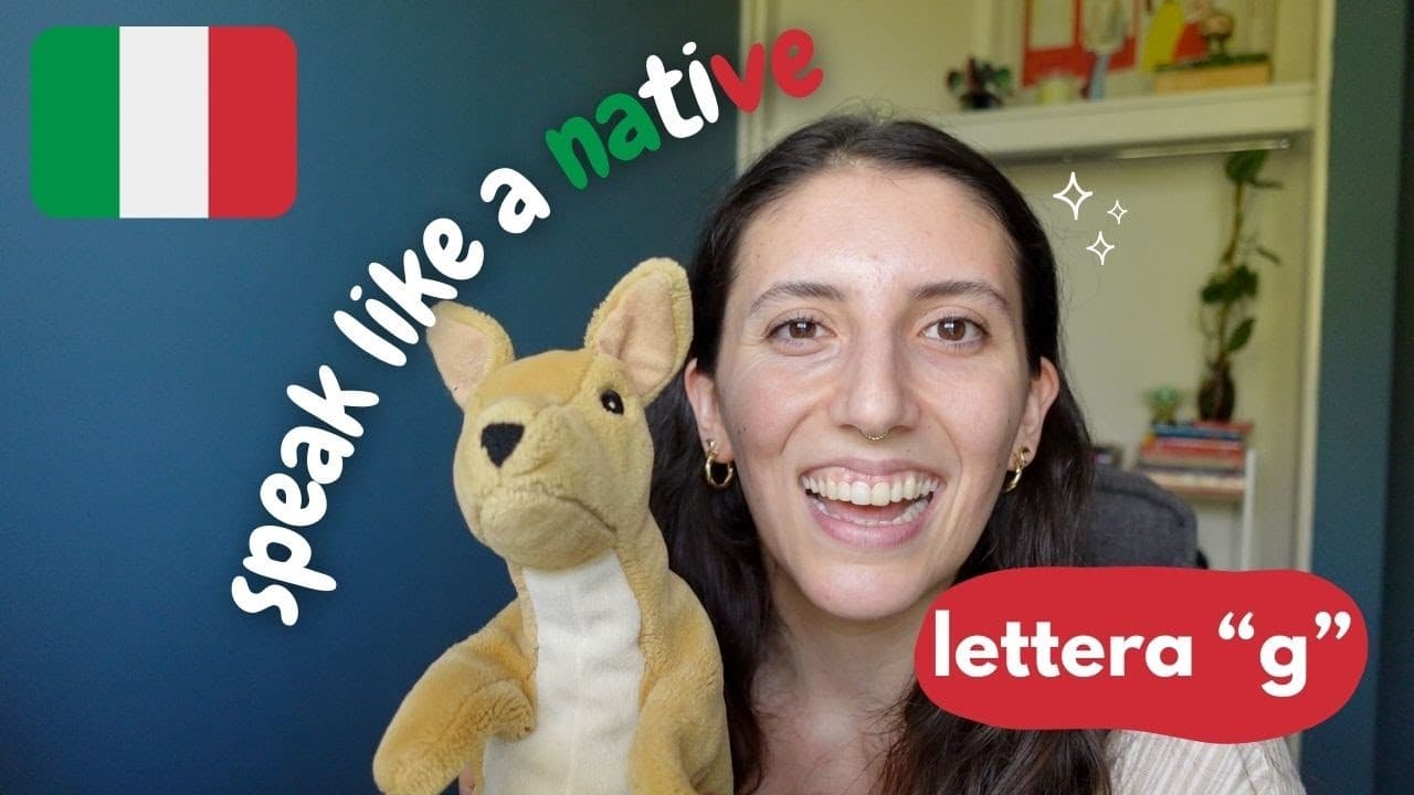 Mastering Italian pronunciation for BEGINNERS - the letter "G" #learningtalian #speakitalian