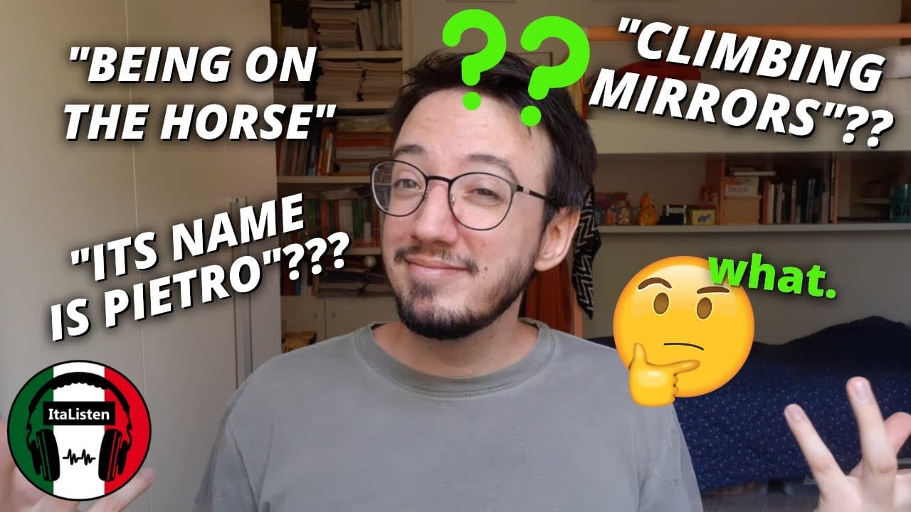 10 espressioni italiane RIDICOLE che NON hanno SENSO 🤔 [sub IT/EN]