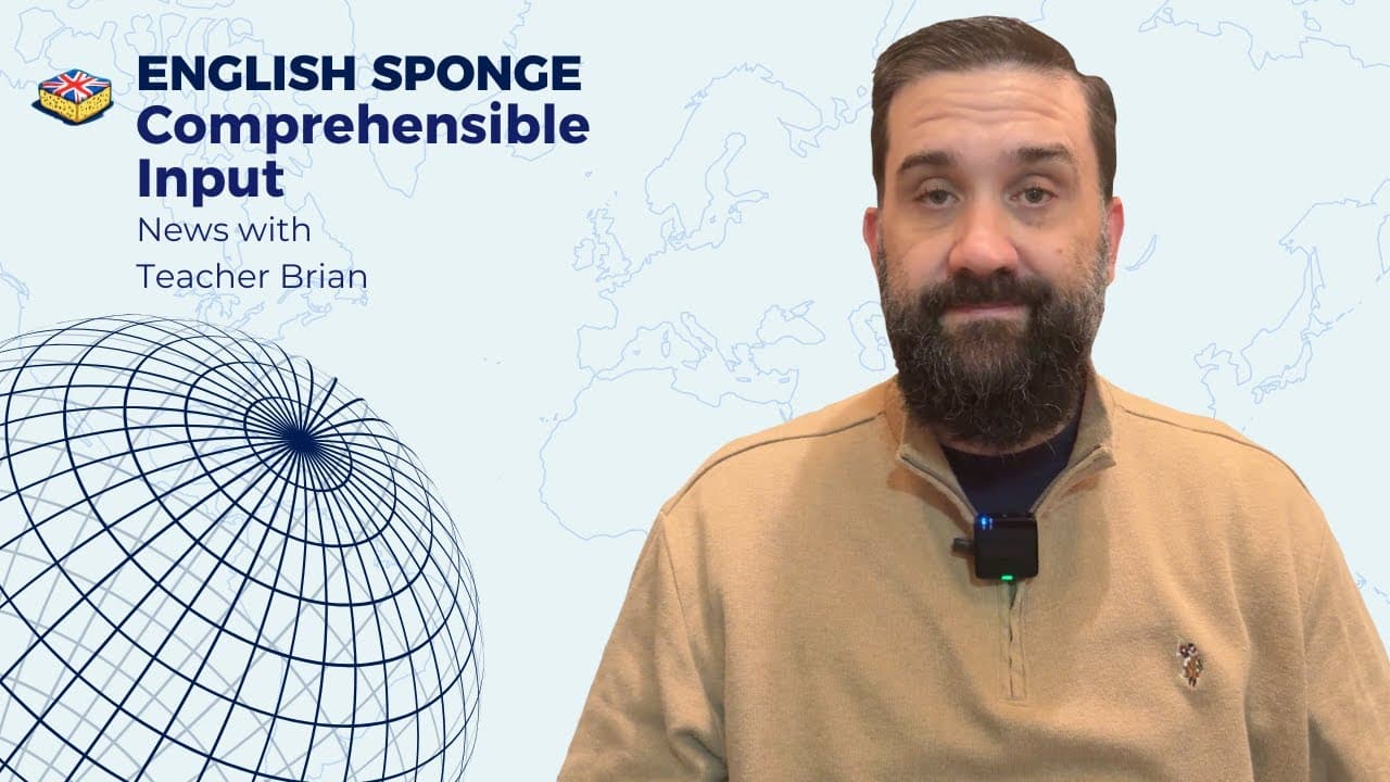 The News with Teacher Brian | Comprehensible Input English | B2 | The New York Times News Quiz