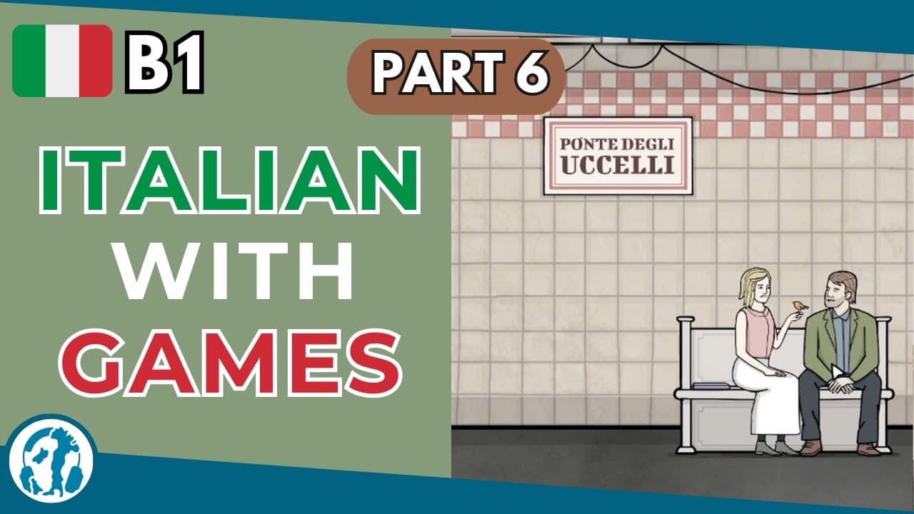 🎮 Ep. 6 | Learn Italian with games (B1) | Underground blossom