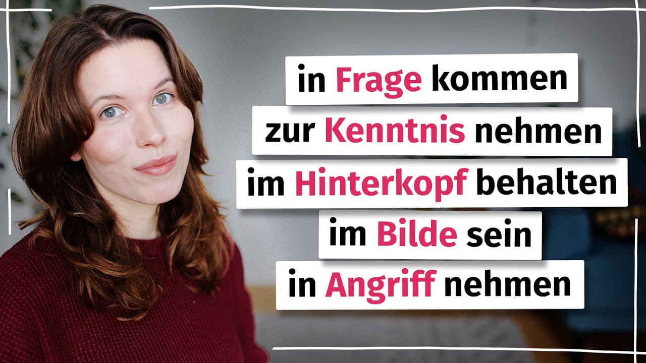 C1: Diese Nomen-Verb-Verbindungen brauchst du!