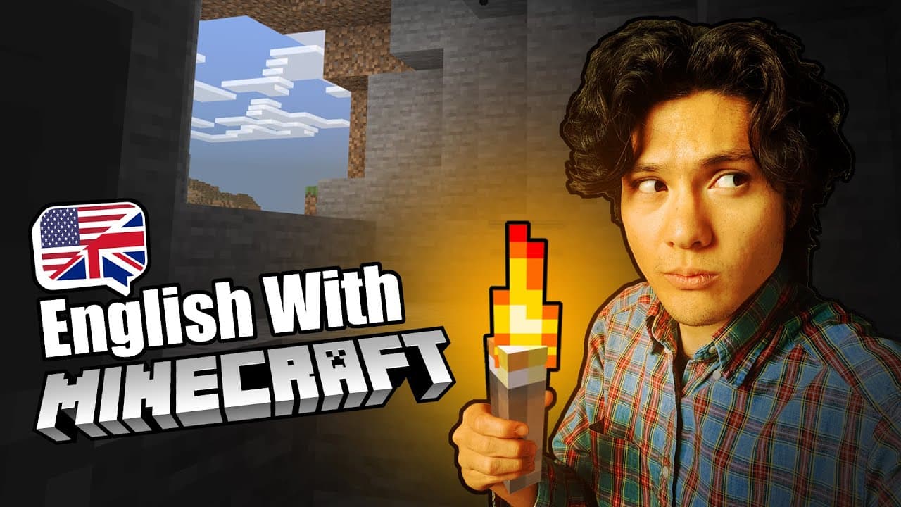 Learn English with Minecraft #2 - Exploring a Cave