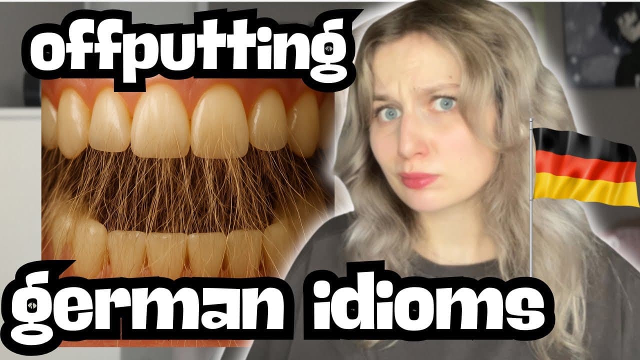 8 super WEIRD German idioms